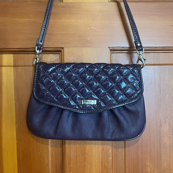 Grace Adele Quilted Purple Clutch - Picture 10 of 13